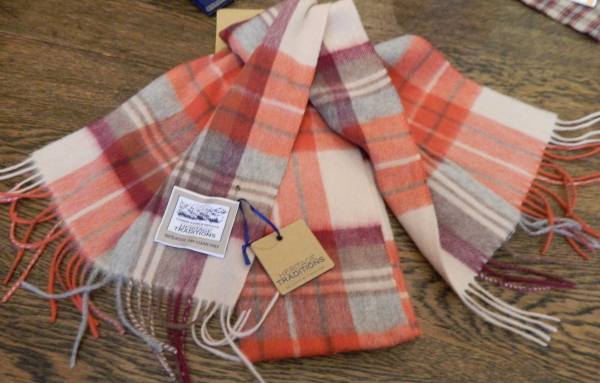 Woolen Scarf Russet Check
